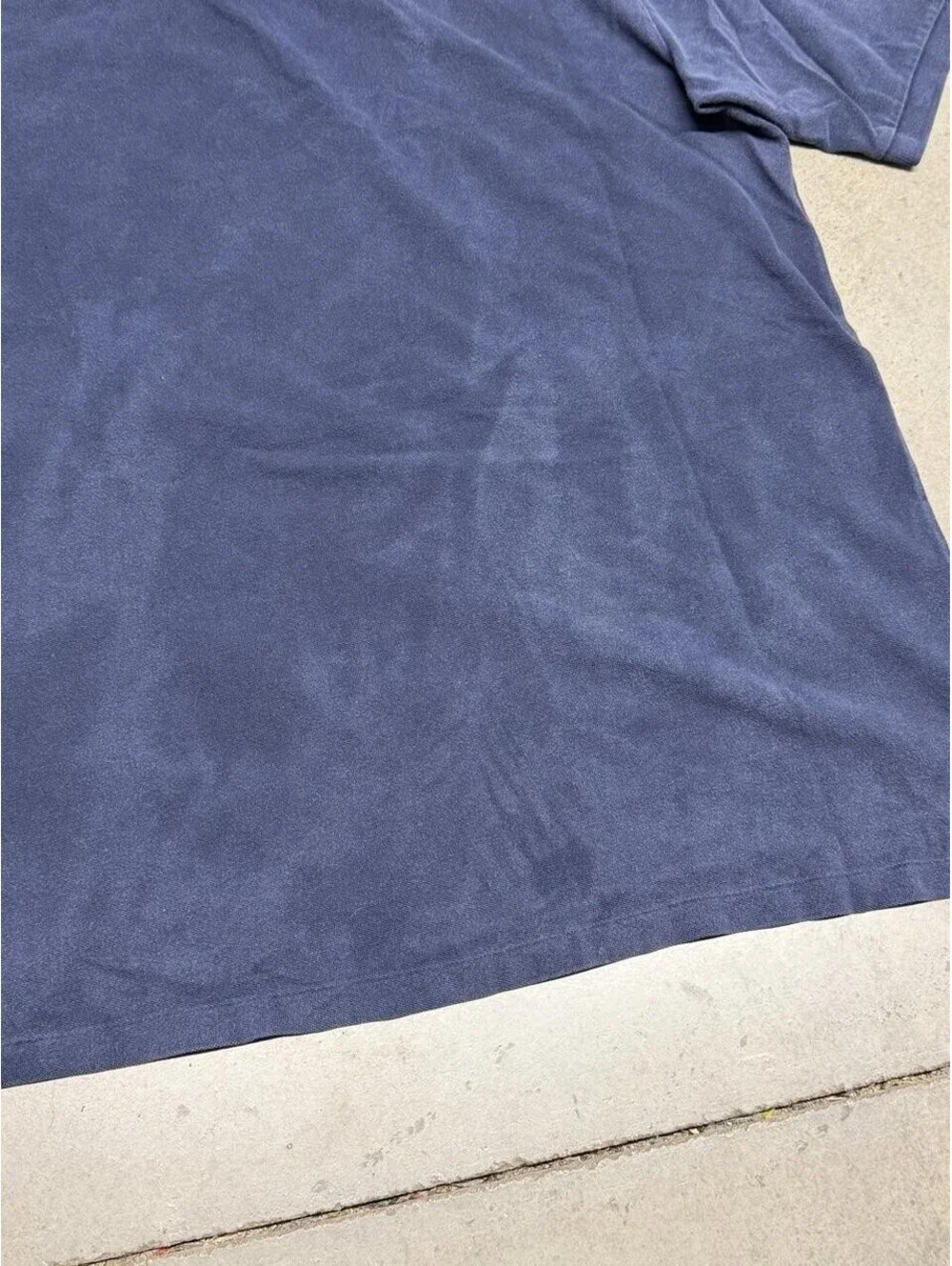 VTG 90s Polo Ralph Lauren Polo Shirt Faded Made in USA Navy